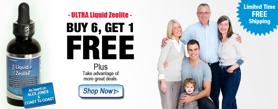 Buy 6 bottles of Zeolite, get 1 bottle free!